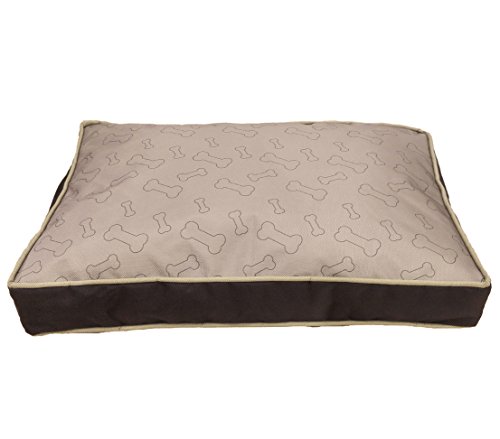 Dehner Lovely Lucky Hundekissen 80x60 gold/braun waschbar