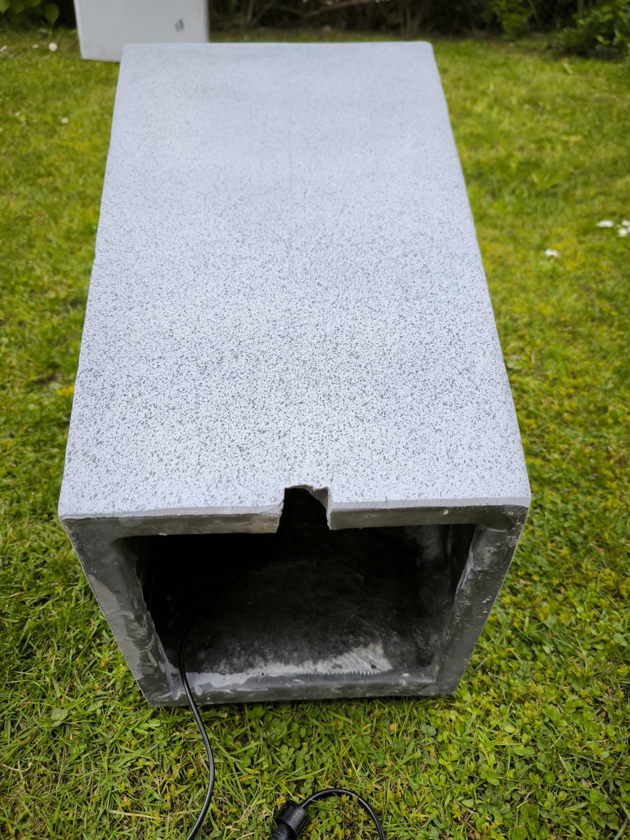 Dehner Kioto Gartenbrunnen Edelstahl Kugel LED