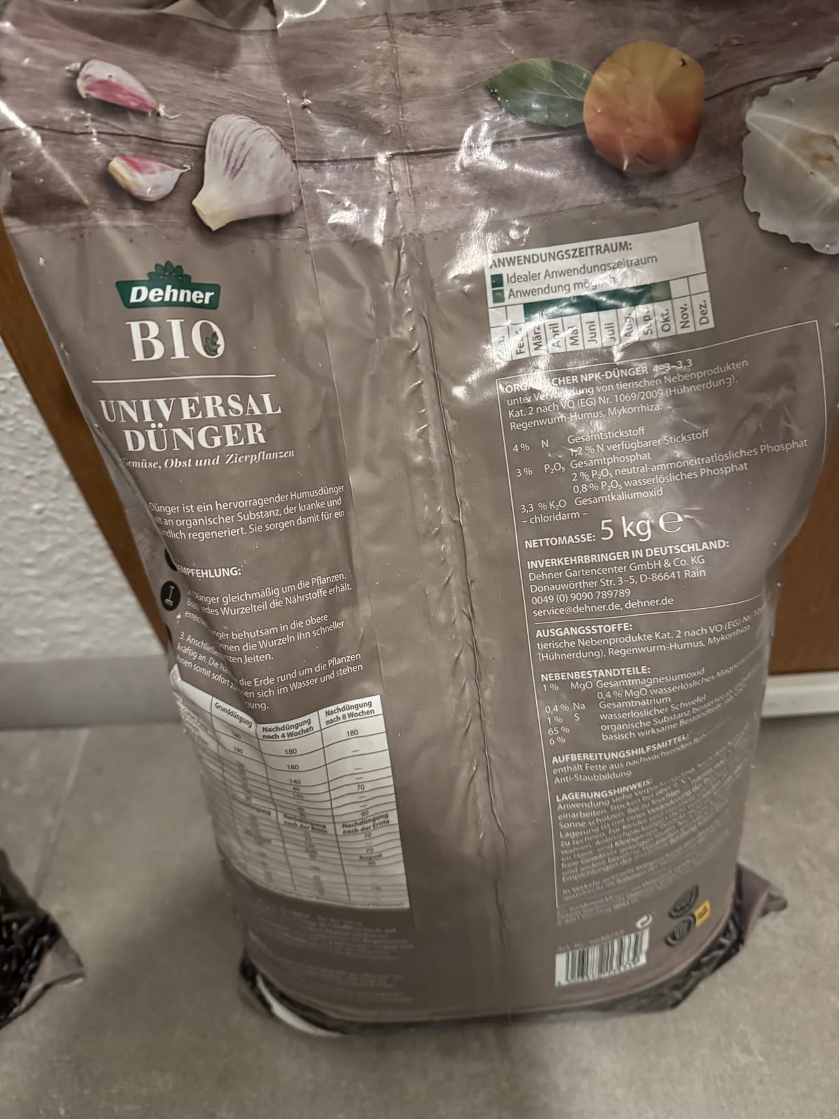 Dehner Bio Universaldünger Humusdünger 1,5kg organisch