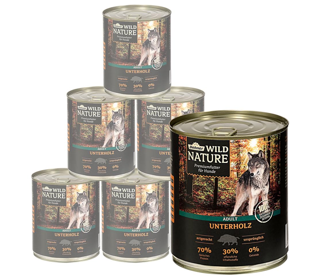 Dehner Wild Nature Bergweide Pferd Hundefutter 6x400g nass