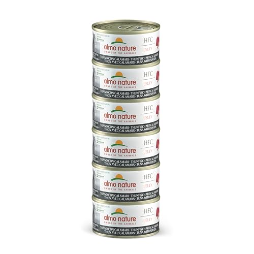 Almo Nature HFC Jelly Thunfisch Calamari Nassfutter 6x70g