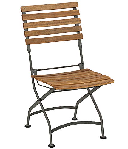 Dehner Tegernsee Klappstuhl Gartenstuhl Akazie braun grau