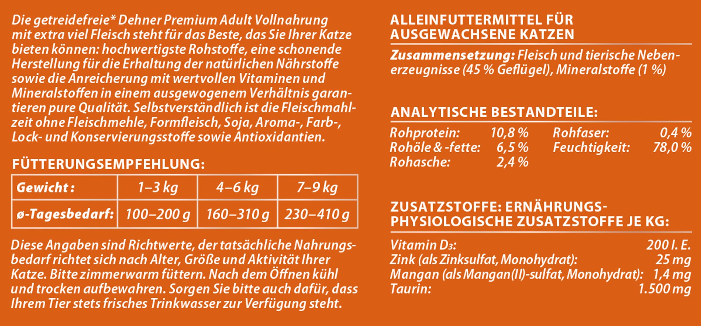 Dehner Premium Lovely Adult Nassfutter Geflügel 6x400g getreidefrei