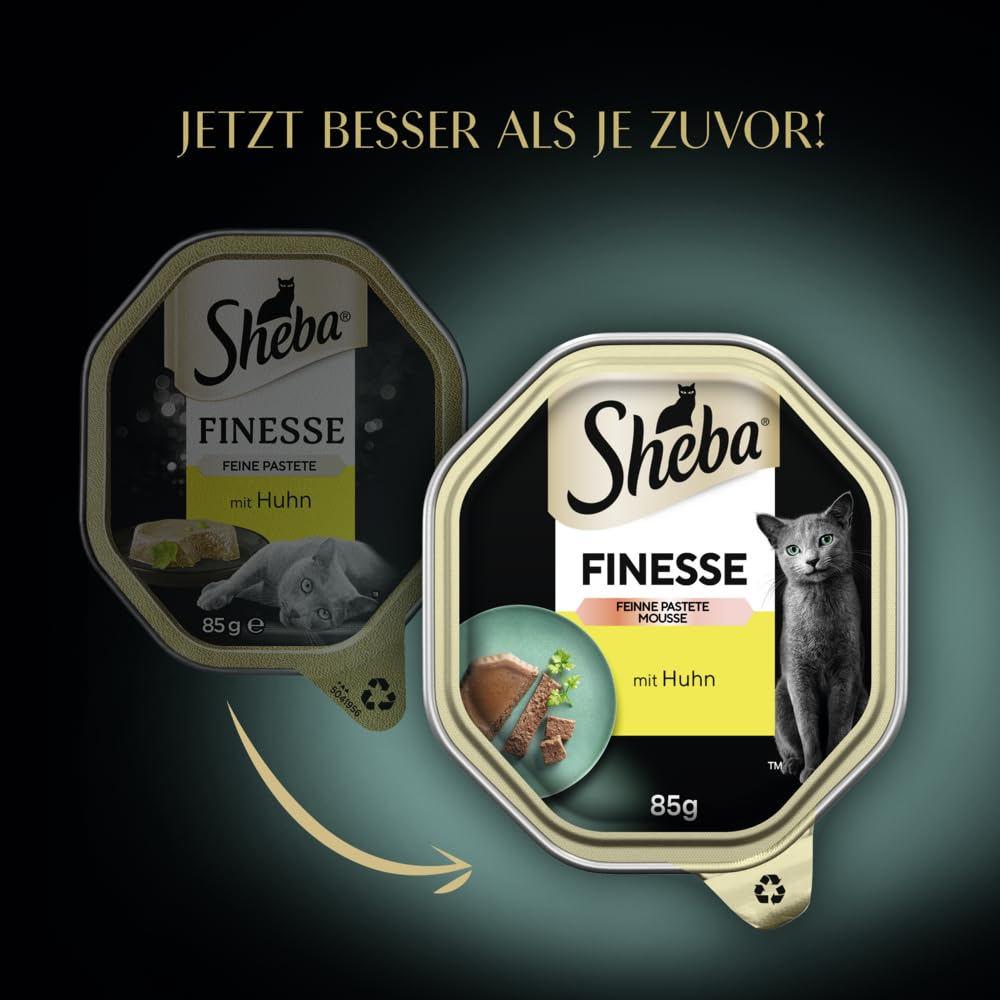 Sheba Finesse Nassfutter Huhn 22x85g Pastete Mousse