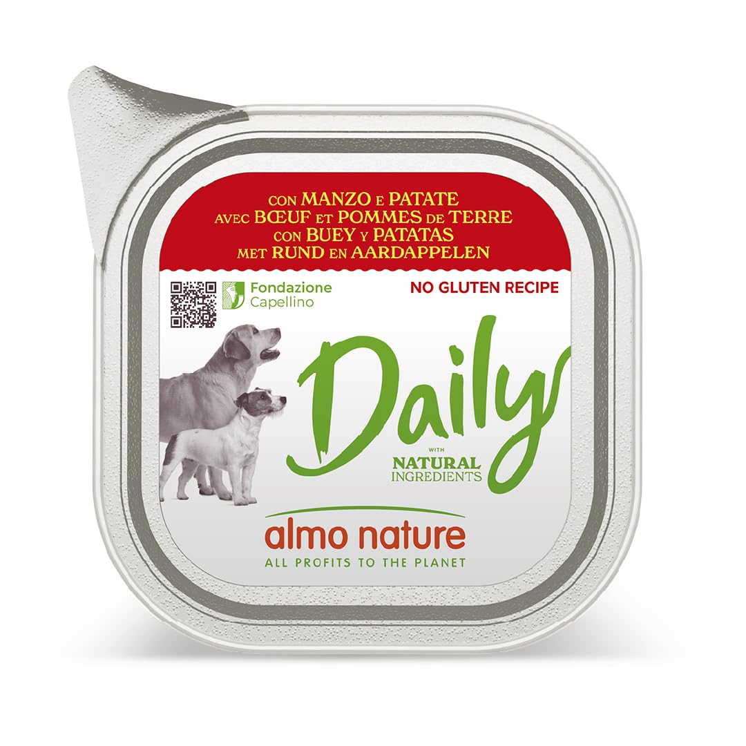 Almo Nature Daily Kalb Karotte Nassfutter Hund 9x300g