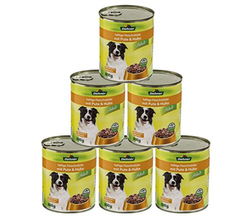 Dehner Lieblinge Hundefutter Nass Ente 6x800g Calcium