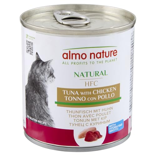 Almo Nature HFC Natural Nassfutter Thunfisch-Huhn 12x280g Brühe