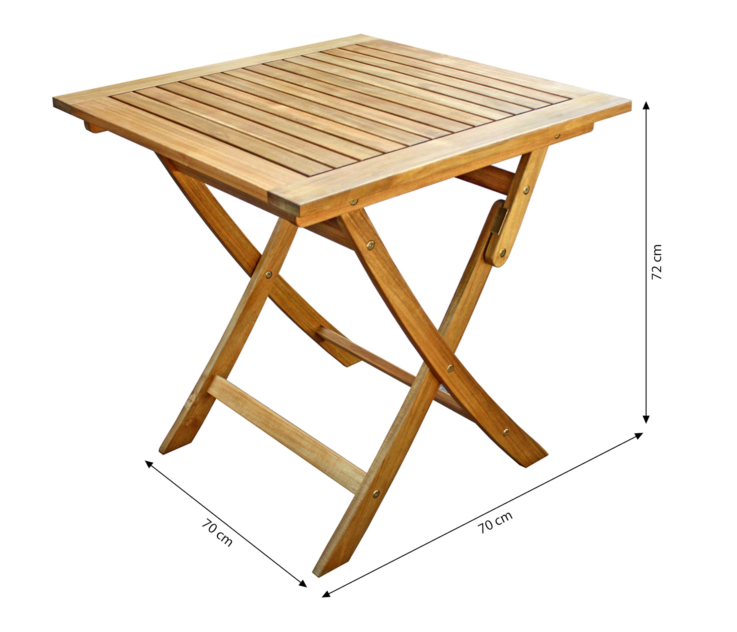 Dehner Macao Klapptisch Akazie natur 70x70 cm FSC