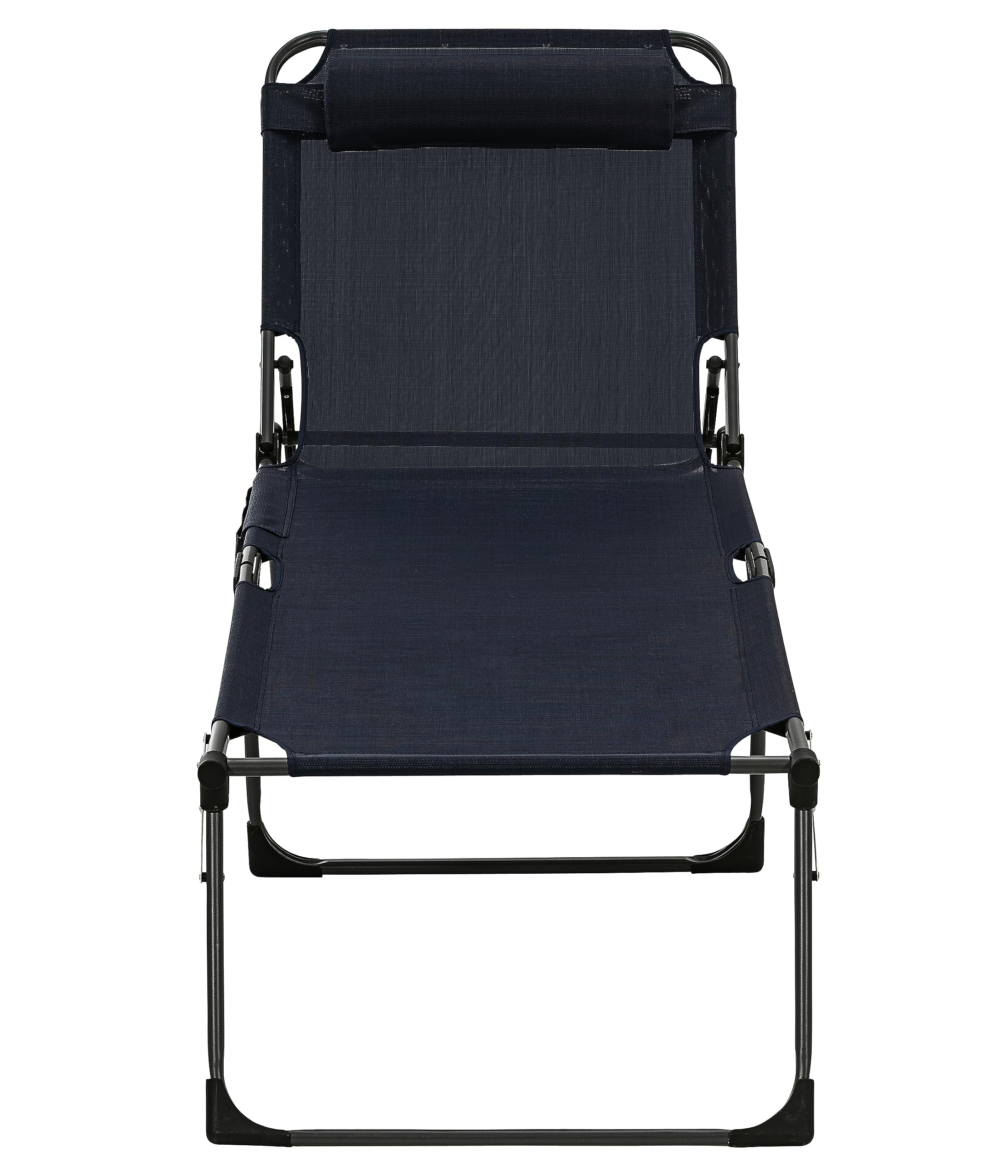Dehner Mallorca Gartenliege 227cm Textilene dunkelblau klappbar