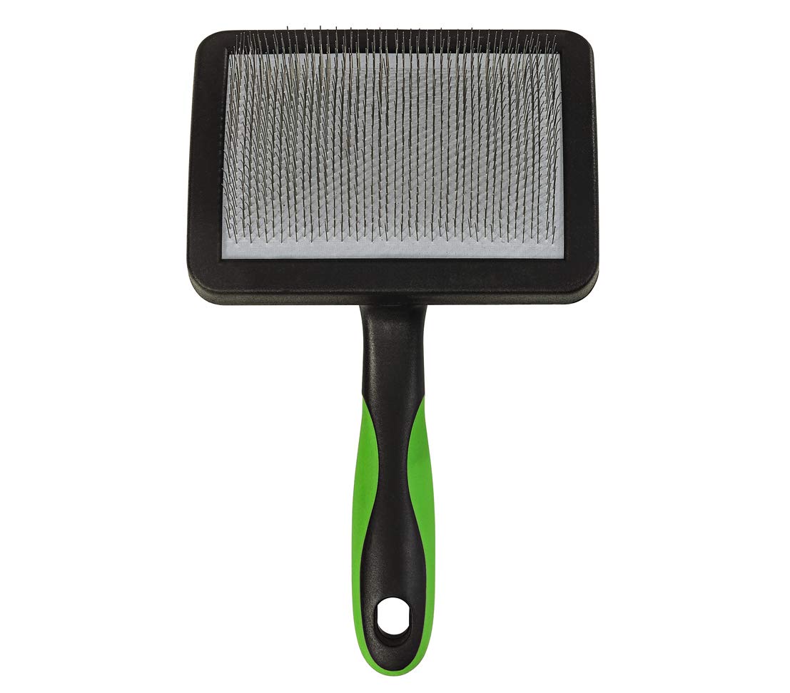 Dehner Softbürste Fellpflege 19cm schwarz Hund Katze sanft