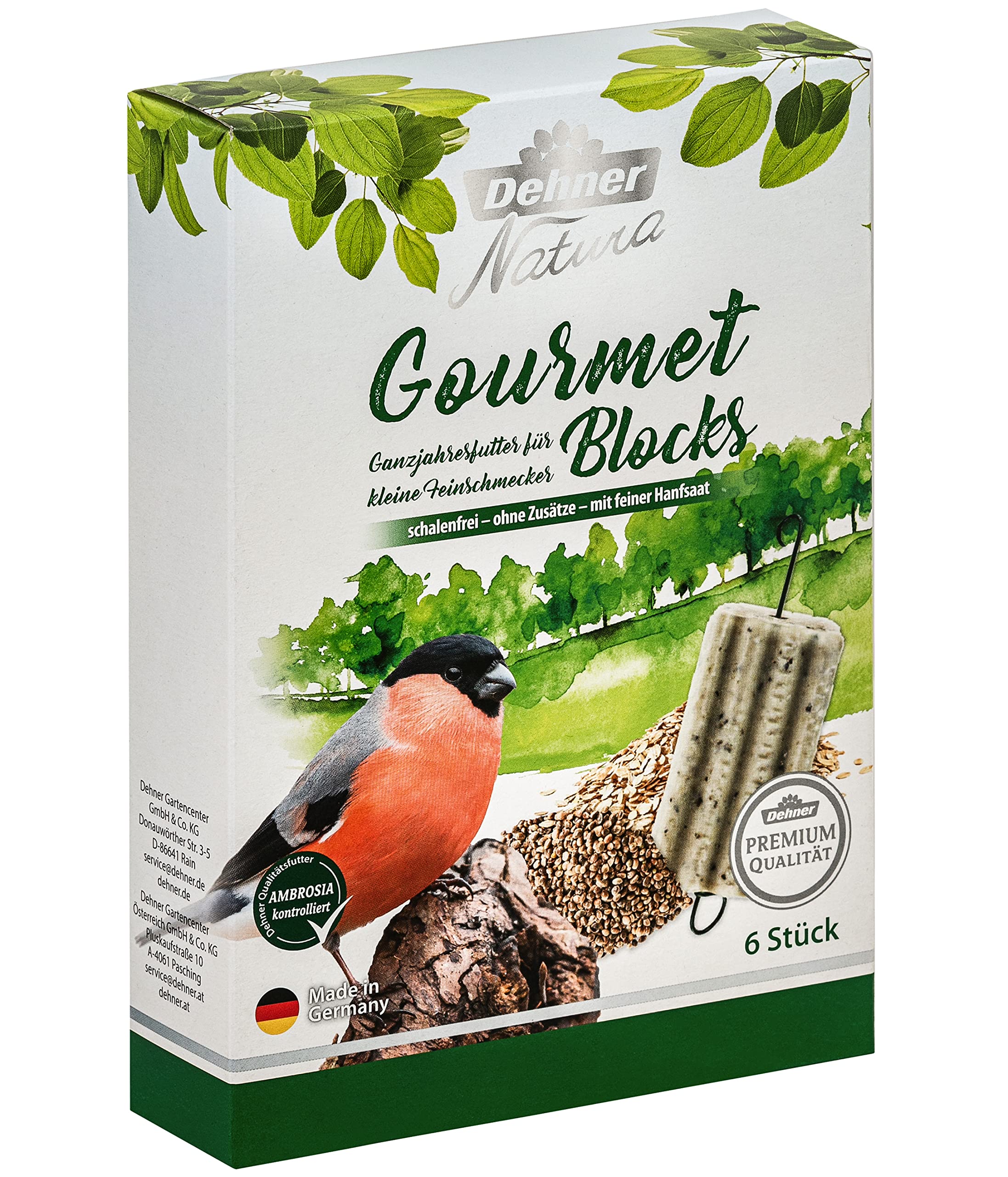 Dehner Natura Gourmet Blocks Wildvogelfutter 2,85 kg