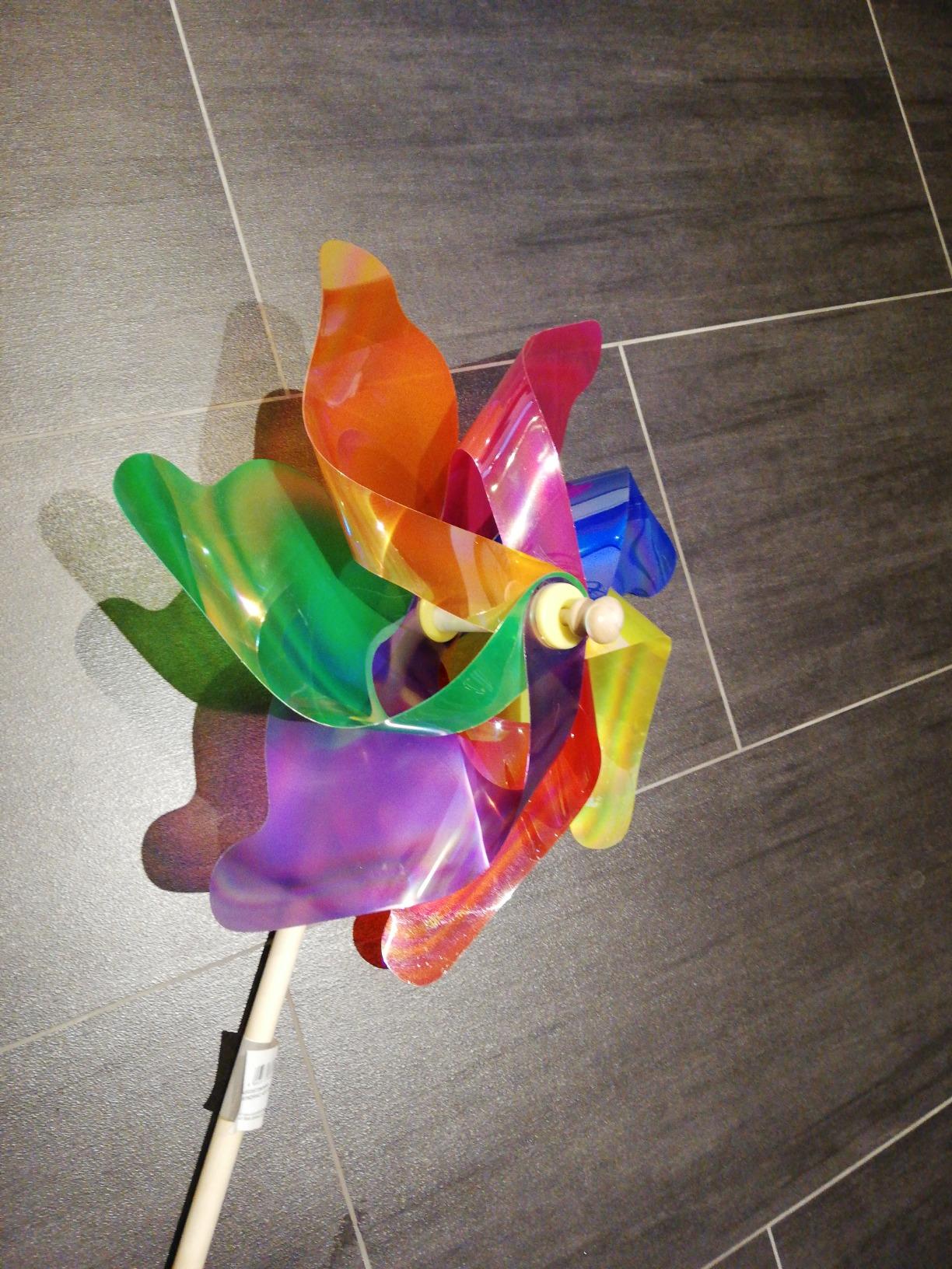Dehner Premium Lovely Windrad Lichtreflektion bunt 109 cm