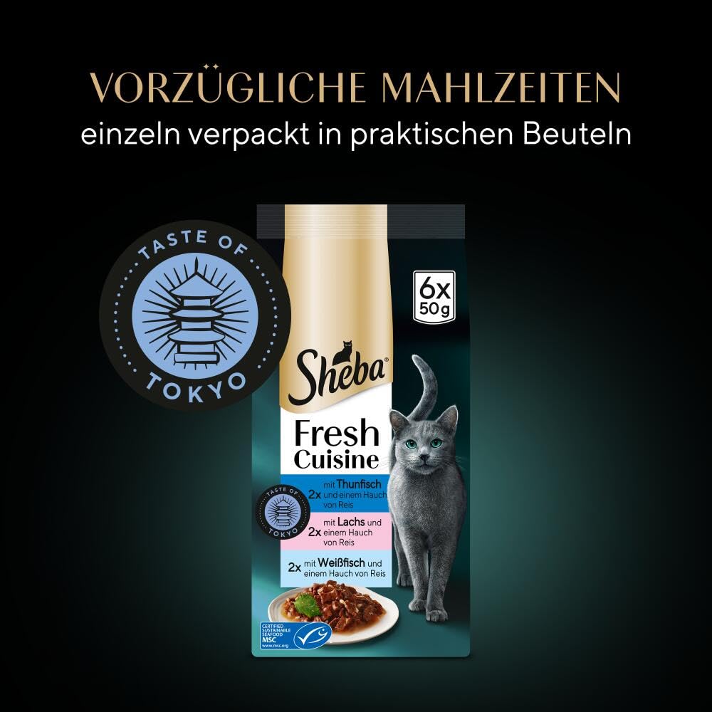 Sheba Fresh Cuisine Taste of Tokyo Nassfutter 36x50g Thunfisch