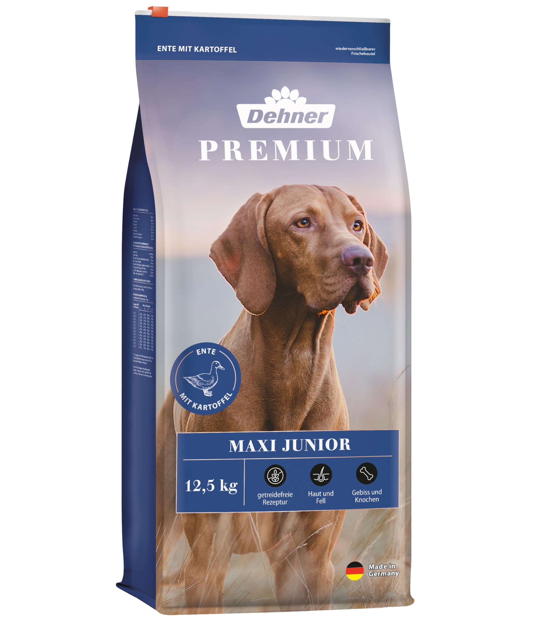 Dehner Premium Maxi Junior Trockenfutter Ente Lamm 4kg