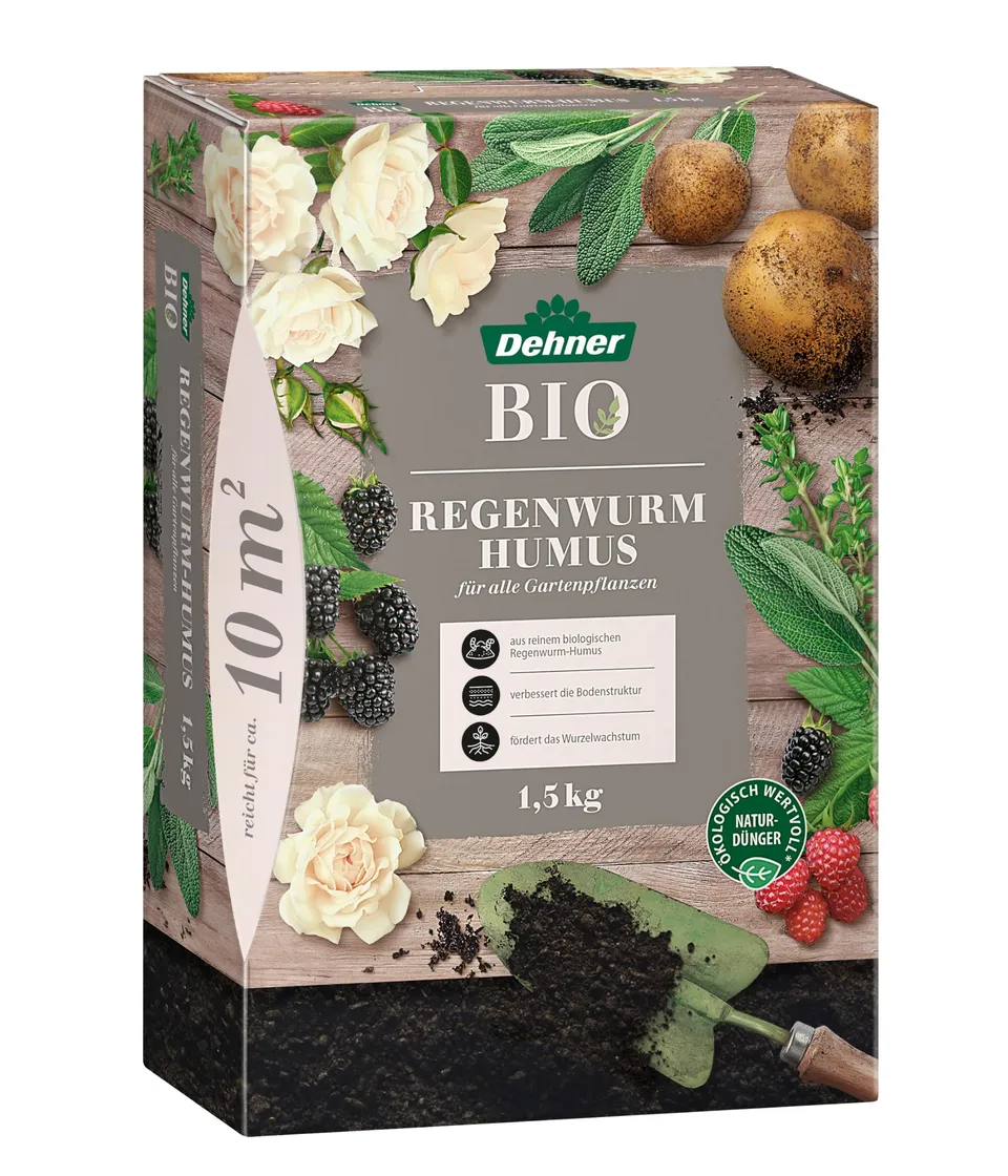 Dehner Bio Regenwurm-Humus Dünger 1,5 kg