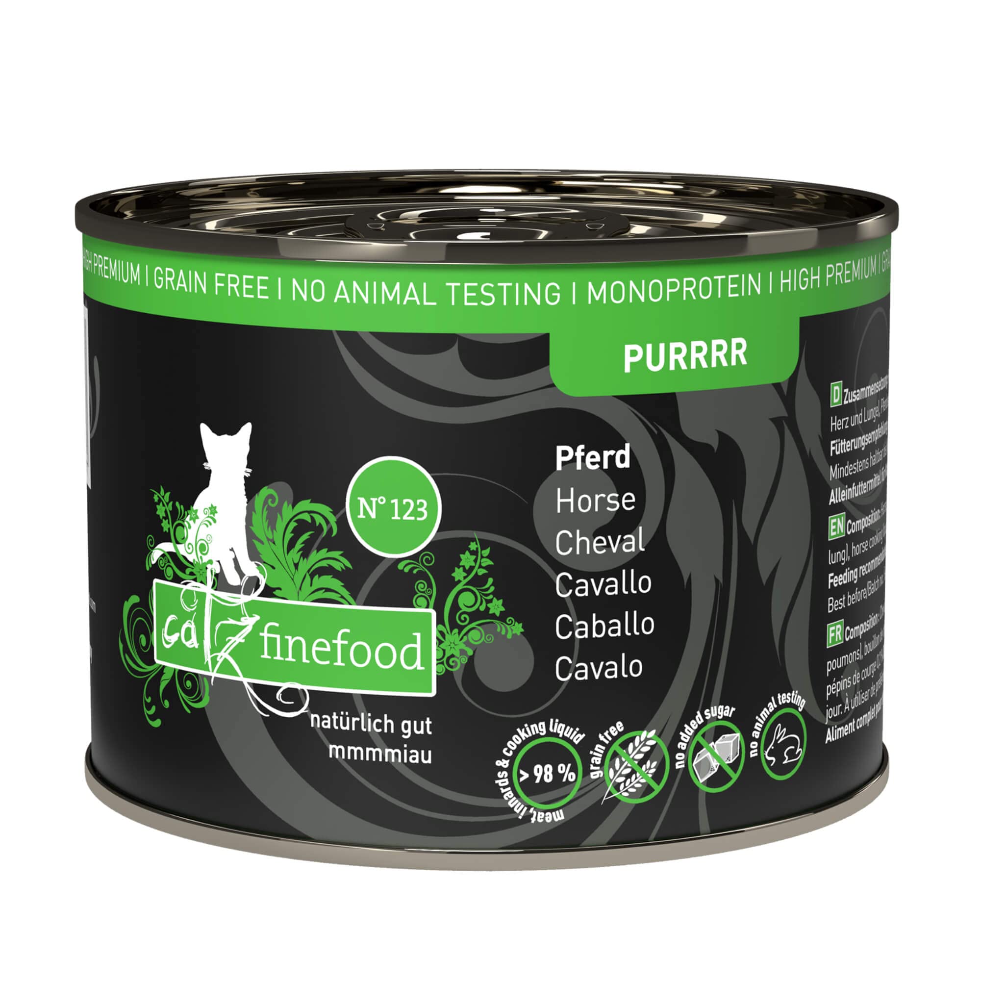 catz finefood Purrrr N°123 Pferd Nassfutter 16x85g