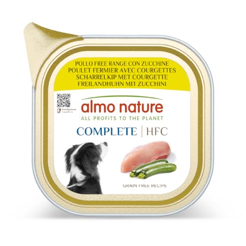 Almo Nature HFC Complete Hundefutter Huhn Zucchini 17x85g Paté