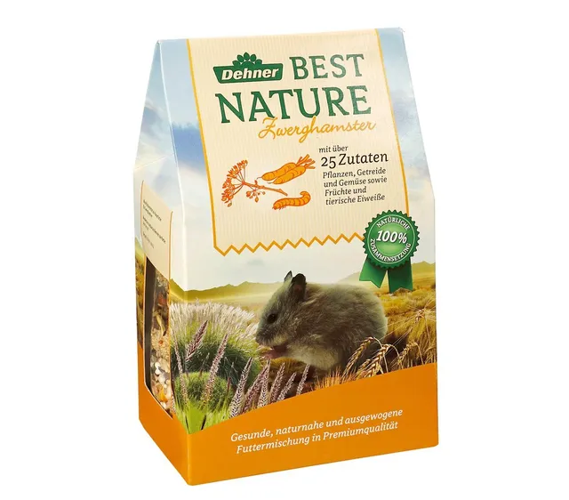 Dehner Best Nature Zwerghamsterfutter 3x500g natürlich