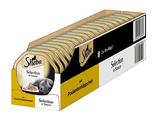 Sheba Selection Sauce Nassfutter Poularde 36x85g zart