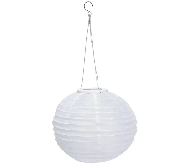 Dehner Premium Lovely Solar-Lampion 28 cm Nylon weiß