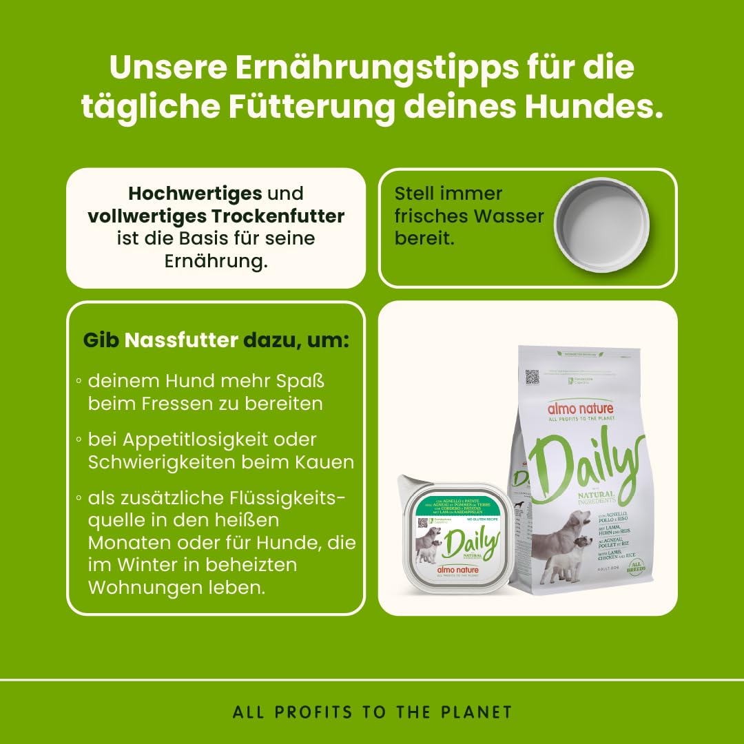 Almo Nature Daily Trockenfutter Lamm-Huhn-Reis 1,2kg