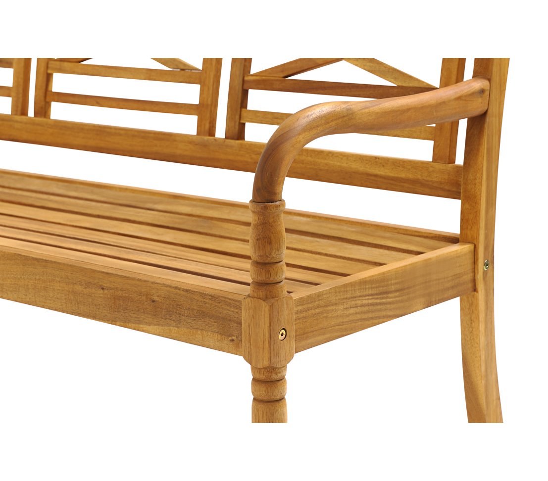 Dehner Samoa Gartenbank natur 150x60x90 cm Akazie 3-Sitzer