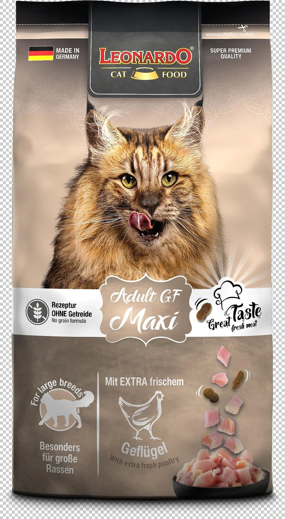 Leonardo Adult Maxi getreidefrei Katzenfutter für große Katzen