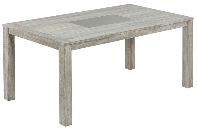 Dehner Stockholm Gartentisch Akazie grau 170cm
