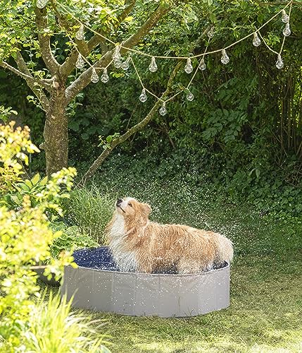 Dehner Lieblinge Water Fun Hundepool 120 cm grau-blau faltbar