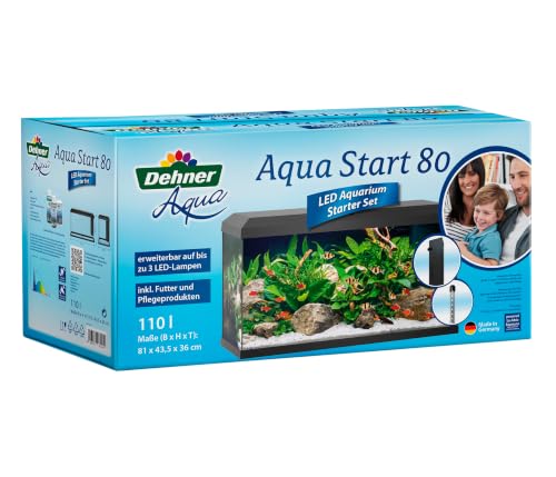 Dehner Aqua Start 80 Aquarium Starterset 110 L LED Komplett