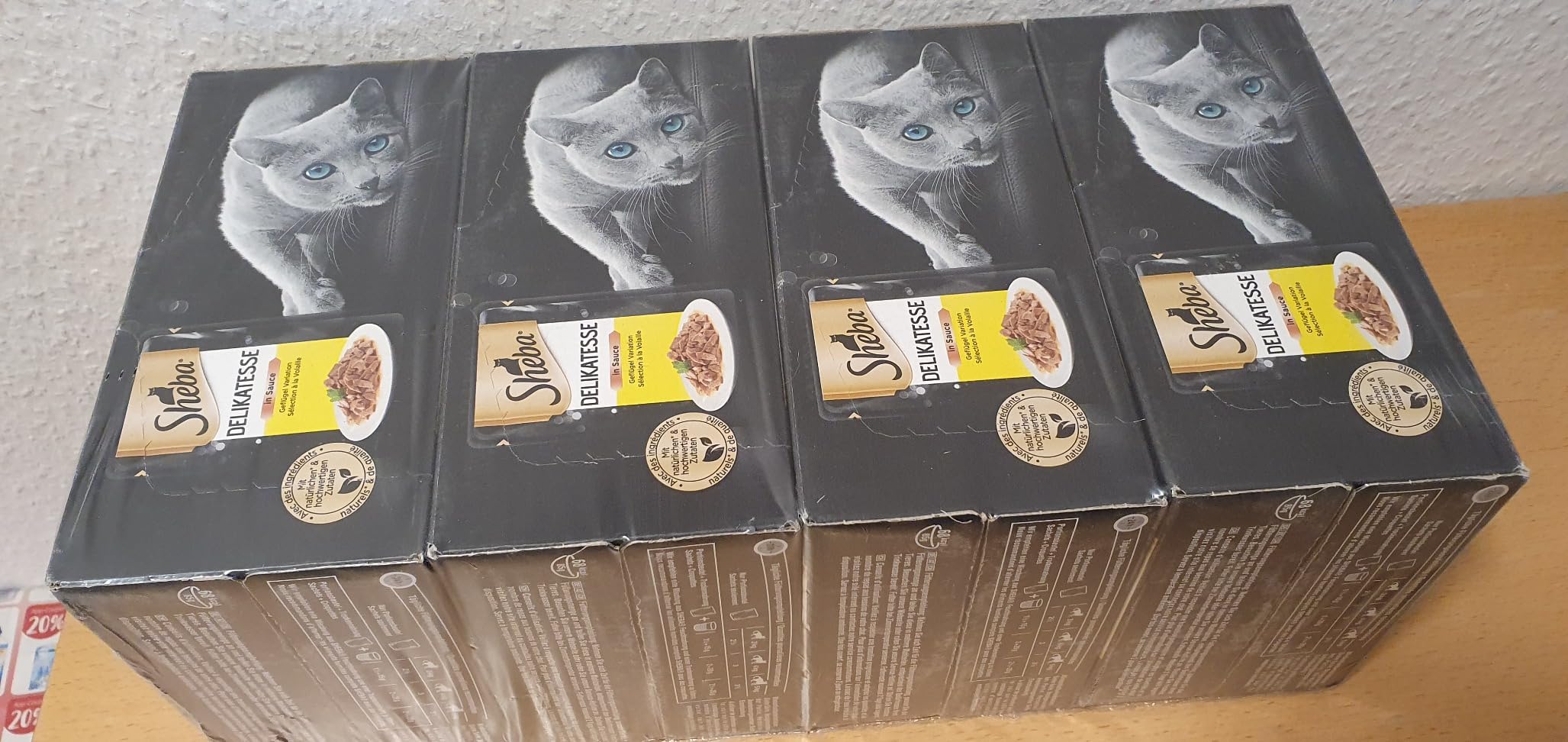 Sheba Delikatesse in Sauce Nassfutter Geflügel 48x85g Sauce