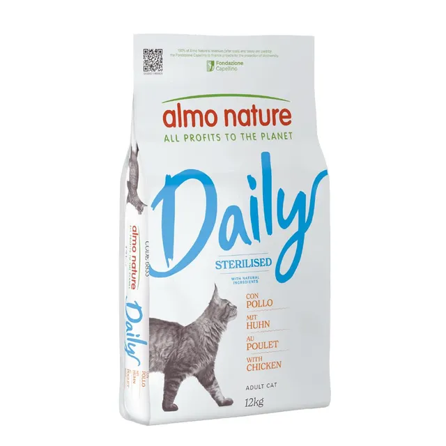 Almo Nature Daily Sterilised Trockenfutter 12kg Huhn