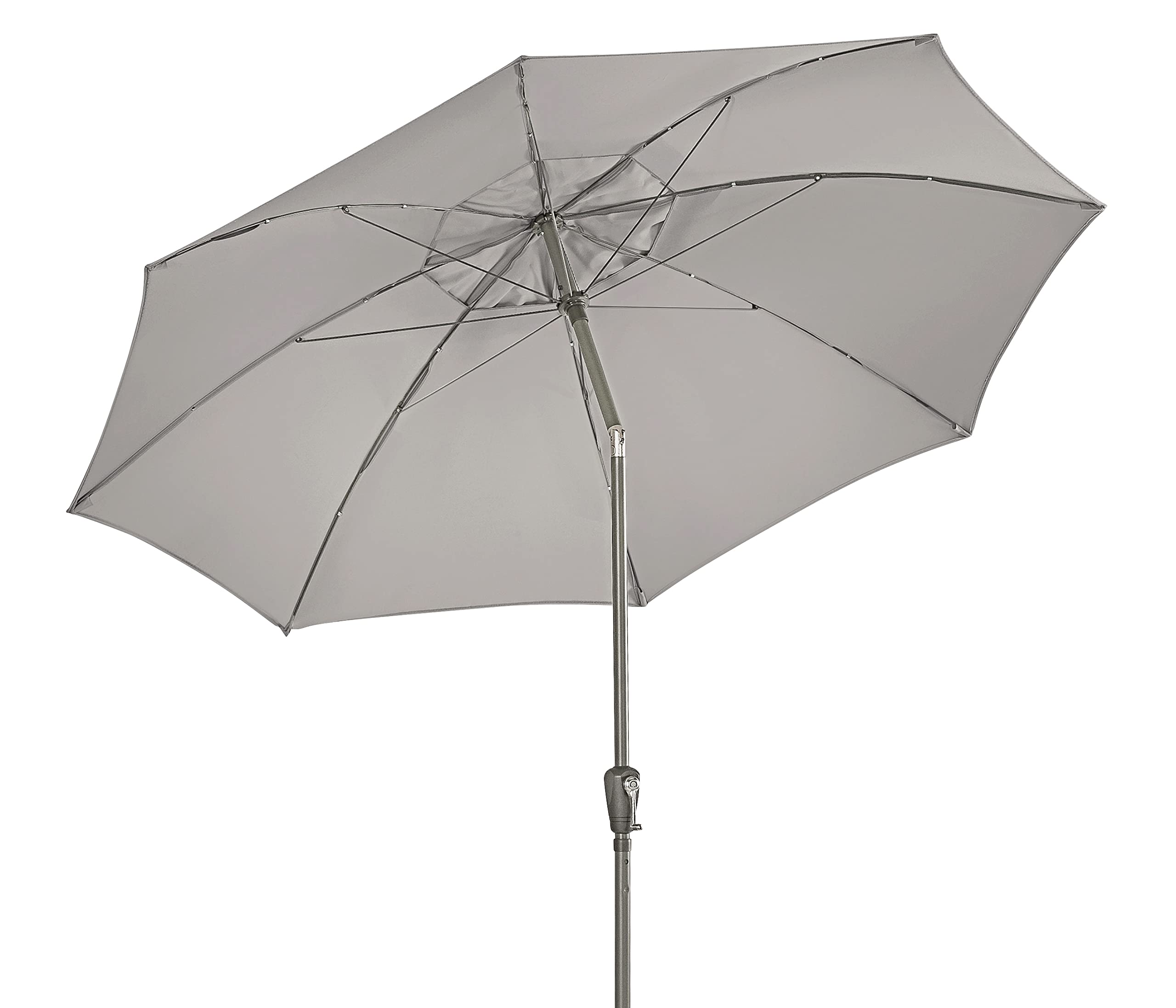 Dehner Paros Sonnenschirm beige Ø250cm UV80+ Kurbel