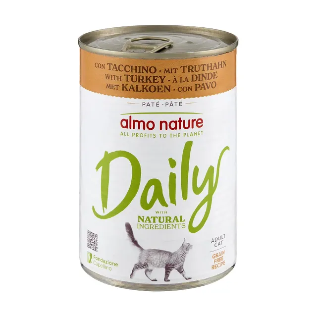 Almo Nature Daily Nassfutter Truthahn Paté 24x400g