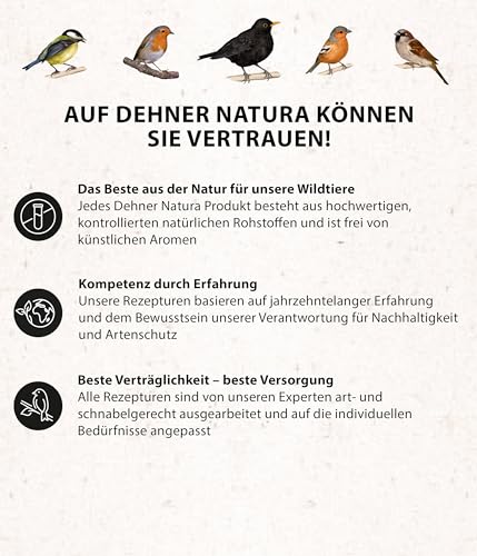 Dehner Natura Erdnussbutter Rosine Wildvogelfutter 340g energiereich