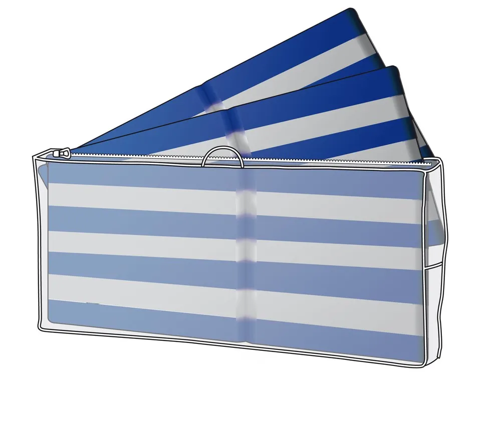 Dehner Gute Wahl Schutzhülle 4 Auflagen 125 cm transparent