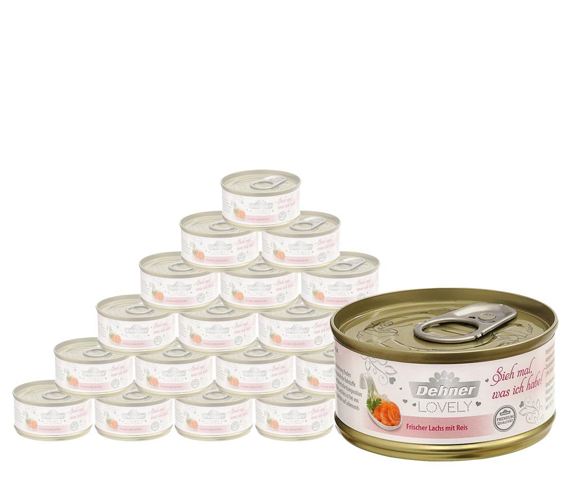 Dehner Lovely Adult Nassfutter Hühnerschenkel Reis 24x70g zart