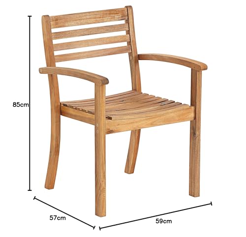 Dehner Premium Macao Stapelstuhl natur Akazie 160kg