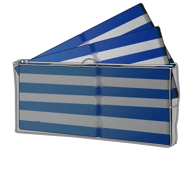 Dehner Deluxe Schutzhülle Polster-Auflagen 125 cm anthrazit