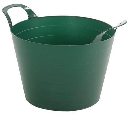Dehner Flexi Gartenabfall-Korb 30 l Gummi dunkelgrün