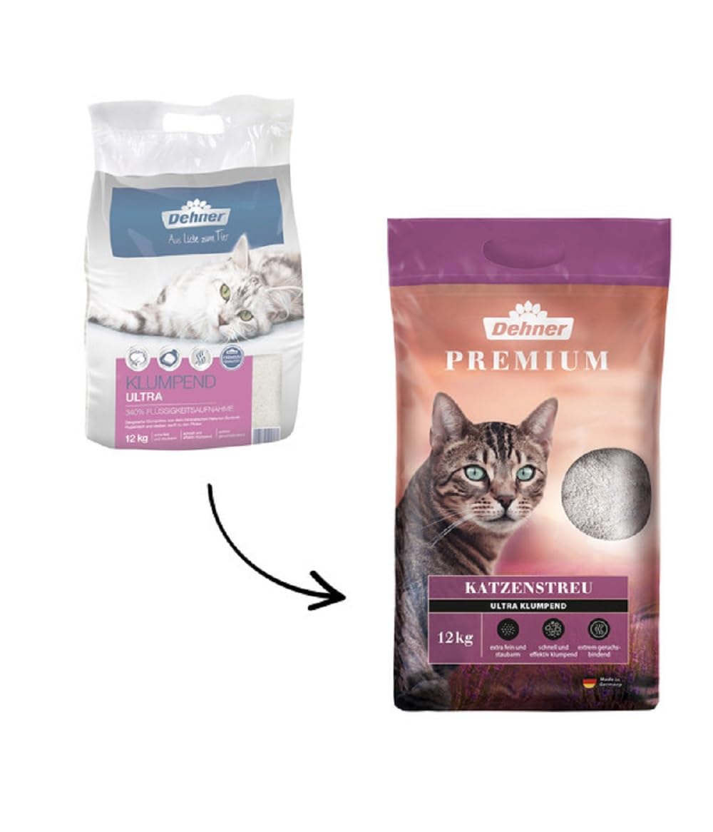 Dehner Premium Katzenstreu Ultra klumpend 12 kg Bentonit