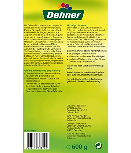 Dehner Premium Lovely Biotonnen-Pulver 600 g Geruch Maden