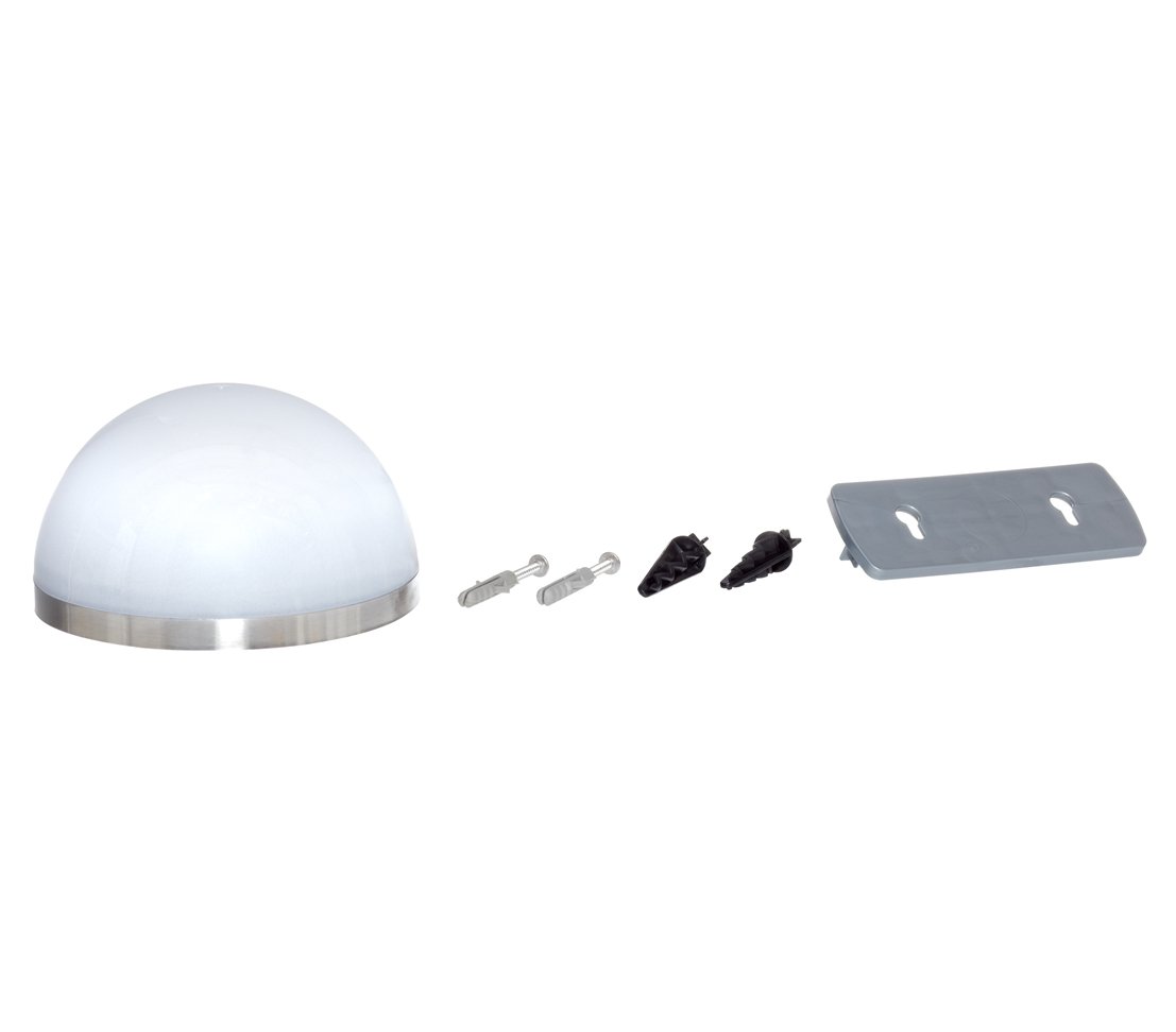 Dehner Living Solarleuchte Halbkugel 3-in-1 6,8 cm für Garten