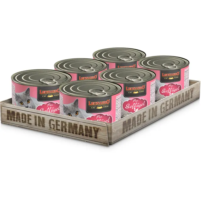 Leonardo Geflügel pur Nassfutter 6x200 g getreidefrei