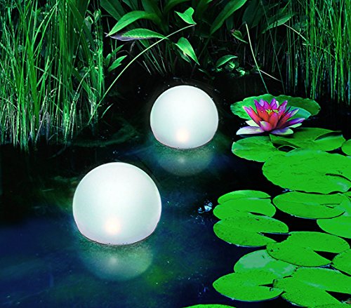 Dehner Living Solarkugel 14cm schwimmfähig Flackerlicht