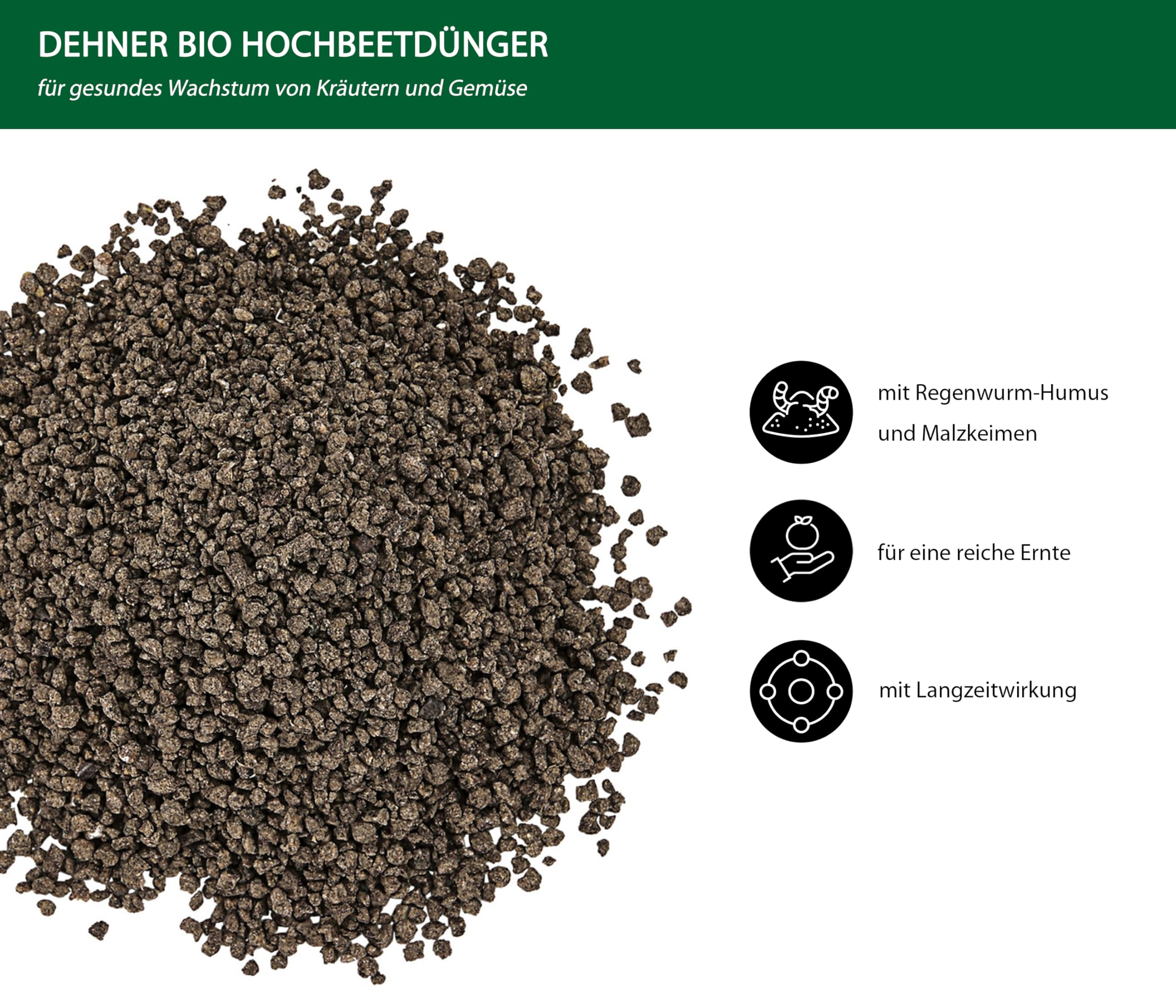 Dehner Bio Hochbeetdünger Spezialdünger 1,5 kg für 25 qm