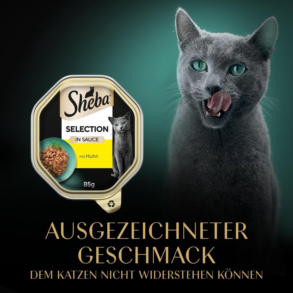 Sheba Selection in Sauce Huhn Nassfutter 22x85g Schale