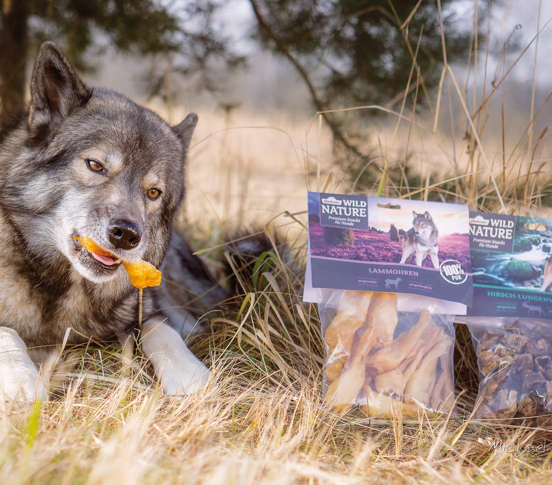Dehner Wild Nature Hundesnack Hirsch-Lunge 200g