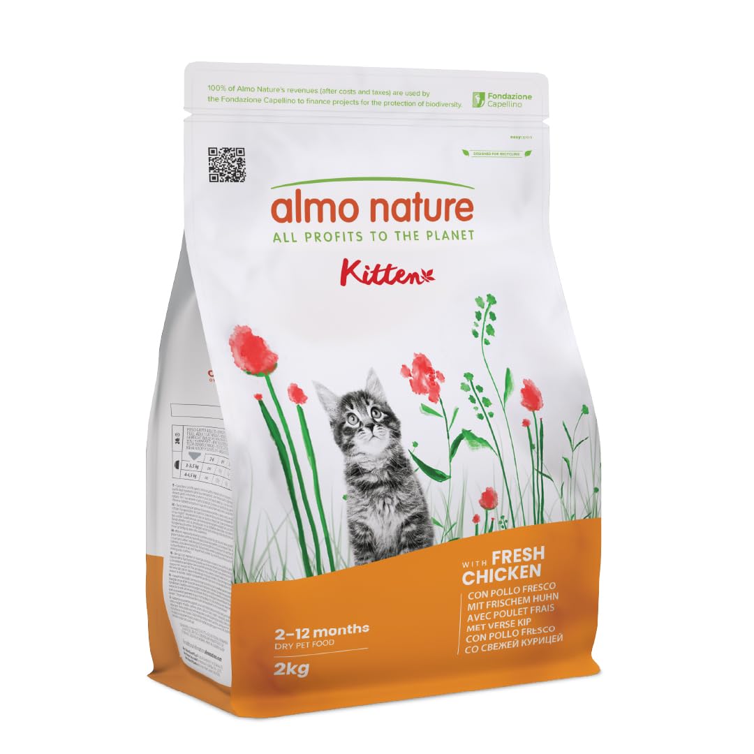 Almo Nature Kitten Trockenfutter Huhn 12kg Wachstum