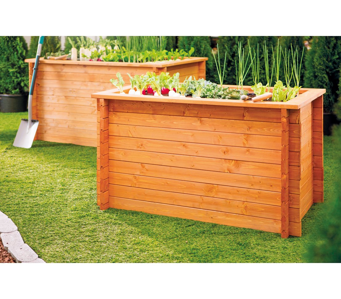 Dehner Lovely Hochbeet Lech 150x100x85 Fichtenholz natur